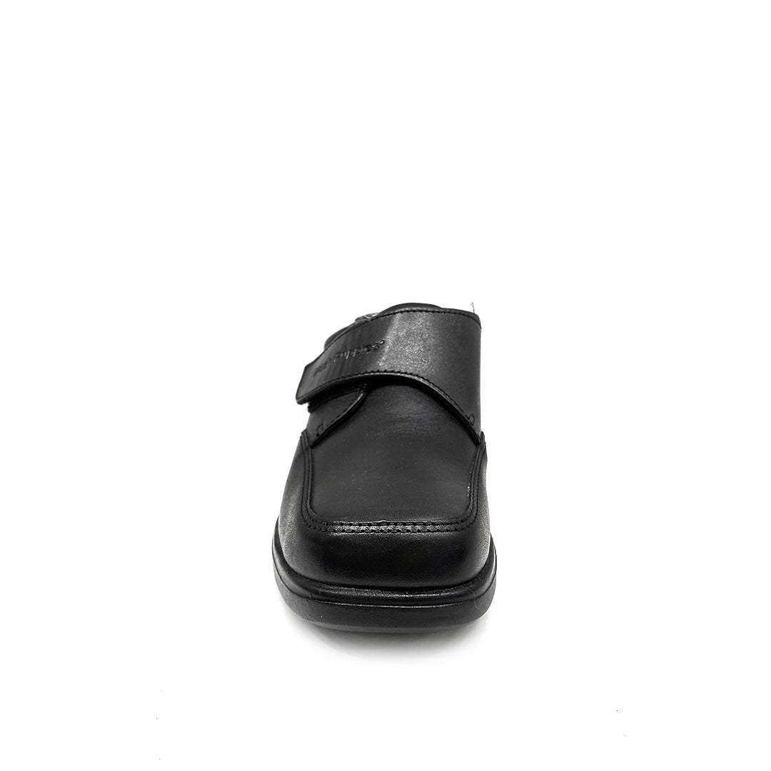 Zapatos escolares Luka velcro negro para Niños