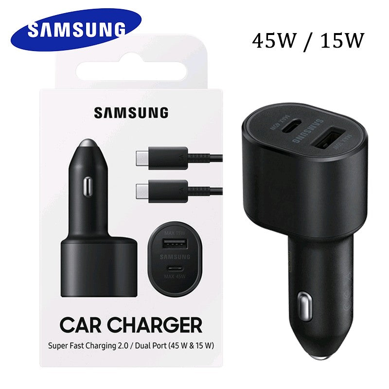 Cargador/Carro Doble Puerto Samsung Certificado