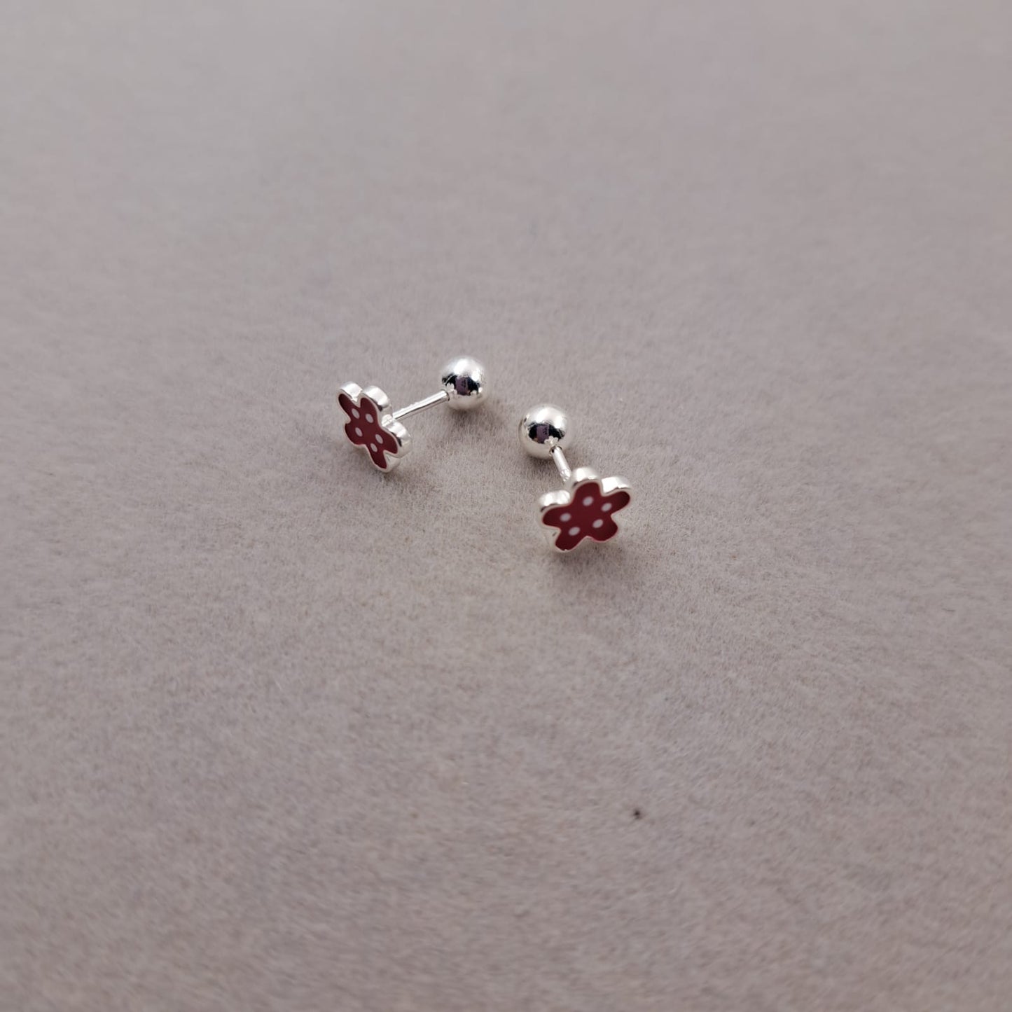 Arete Flor Plata 925