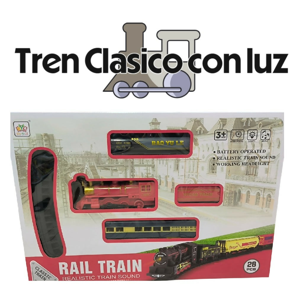 Tren Eléctrico Clasico con luz