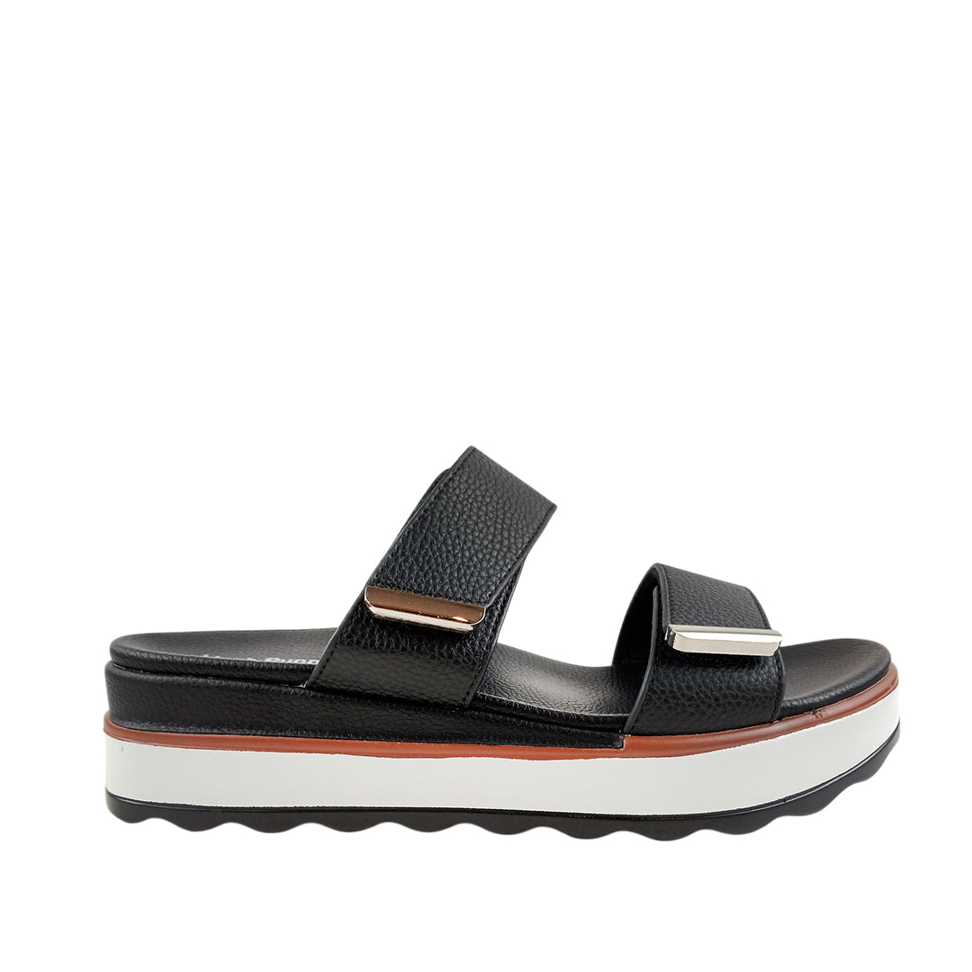 Sandalias flats Gillian negro