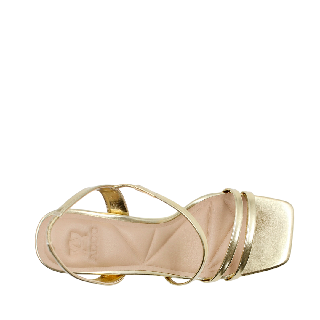 Sandalias de tacón Talisa para mujer color dorado