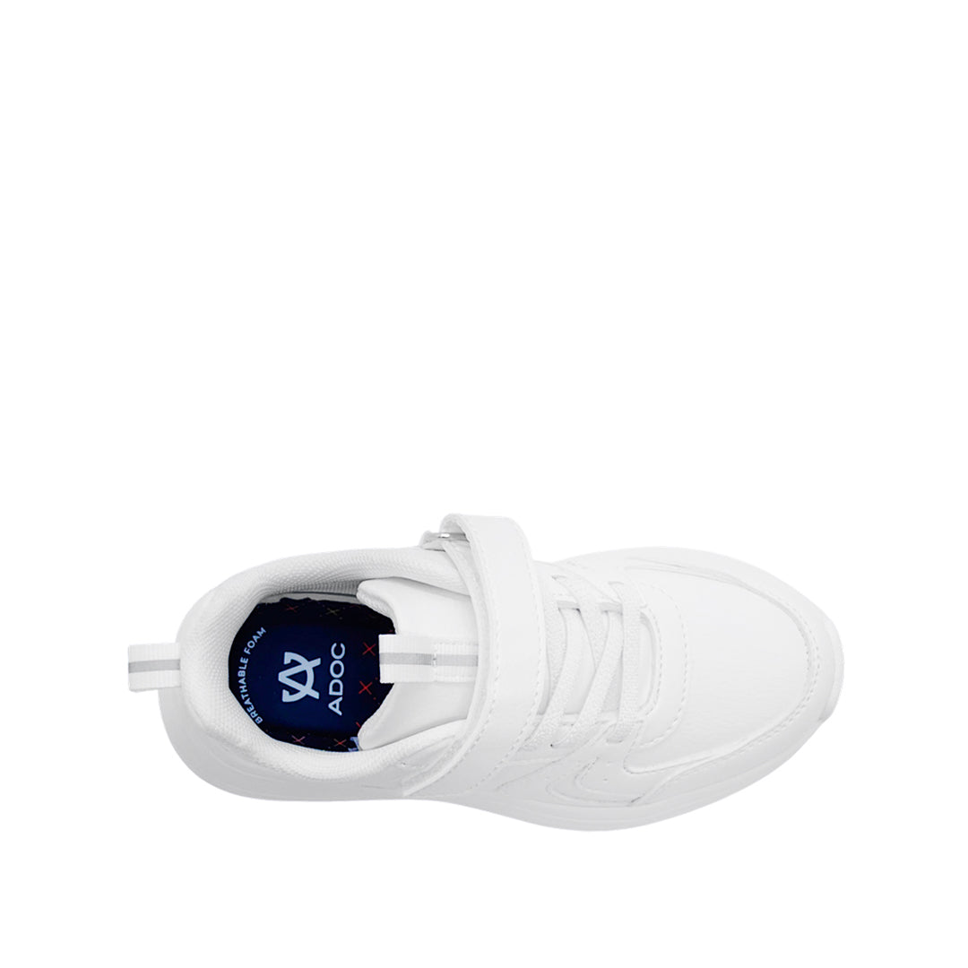 Tennis escolares Atto unisex color blanco