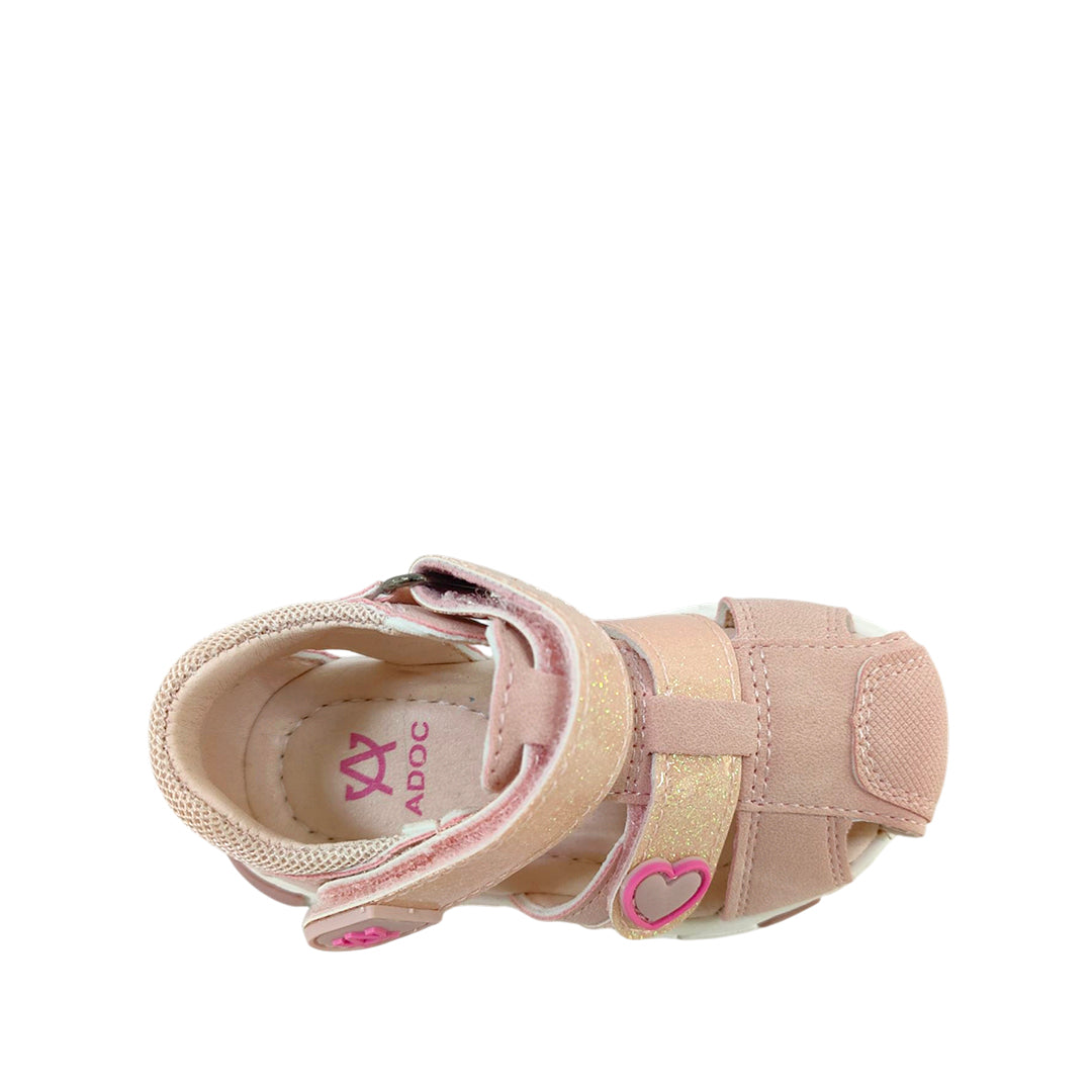 Sandalias Heart para infante color rosado