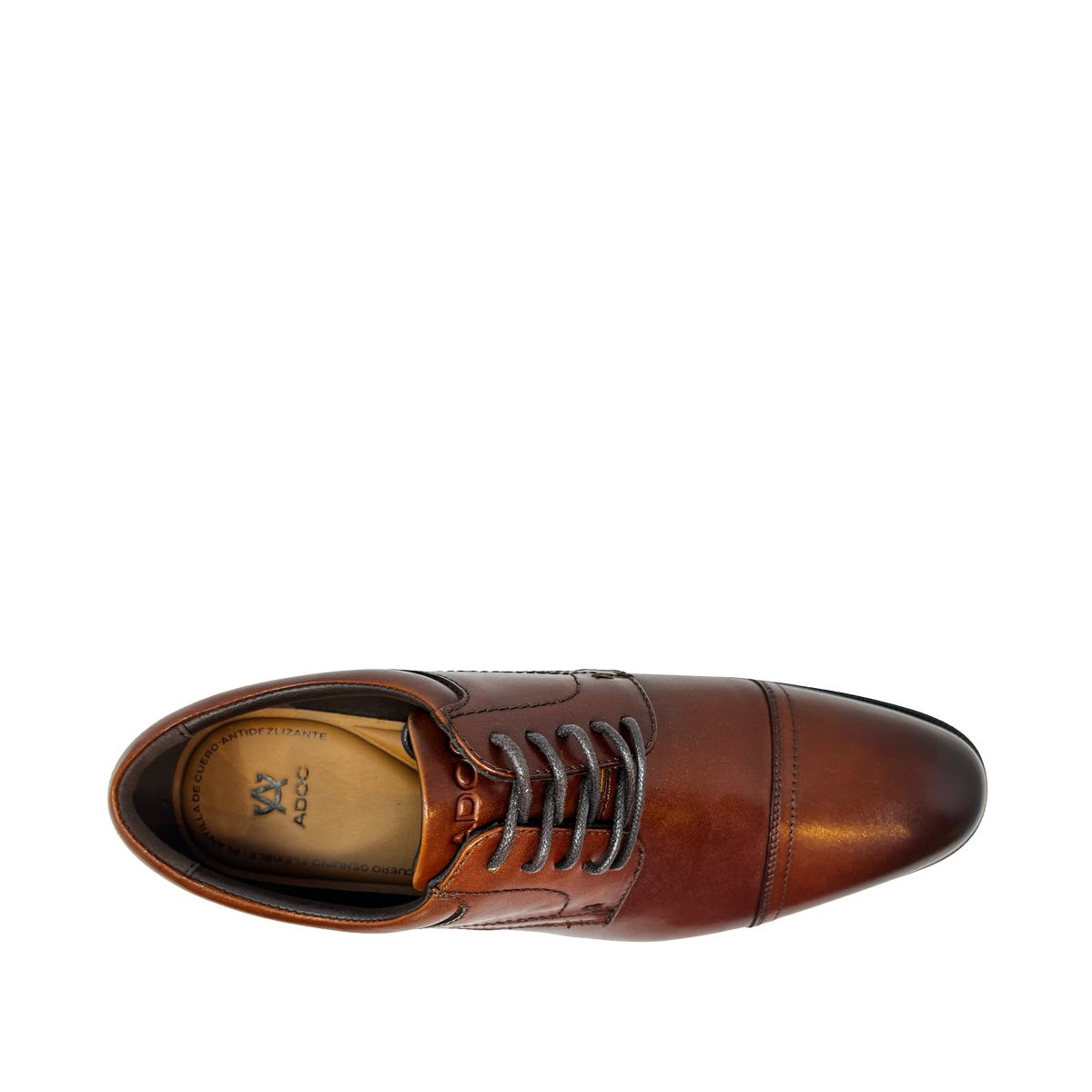 Oxfords cap toe Guz para hombre color tan