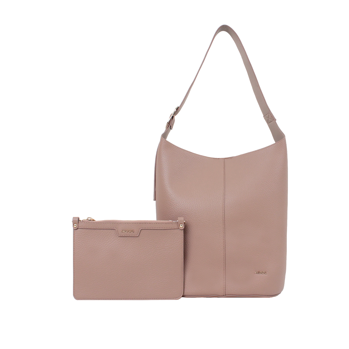 Cartera satchel Zara para mujer color nude