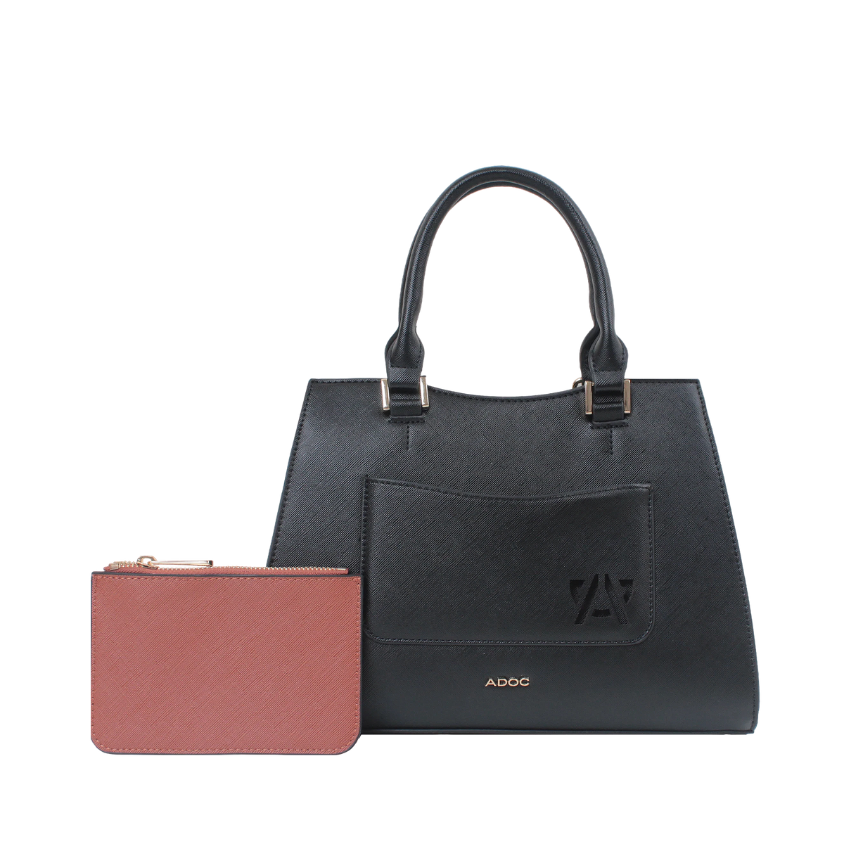 Cartera satchel Olivia para mujer color negro