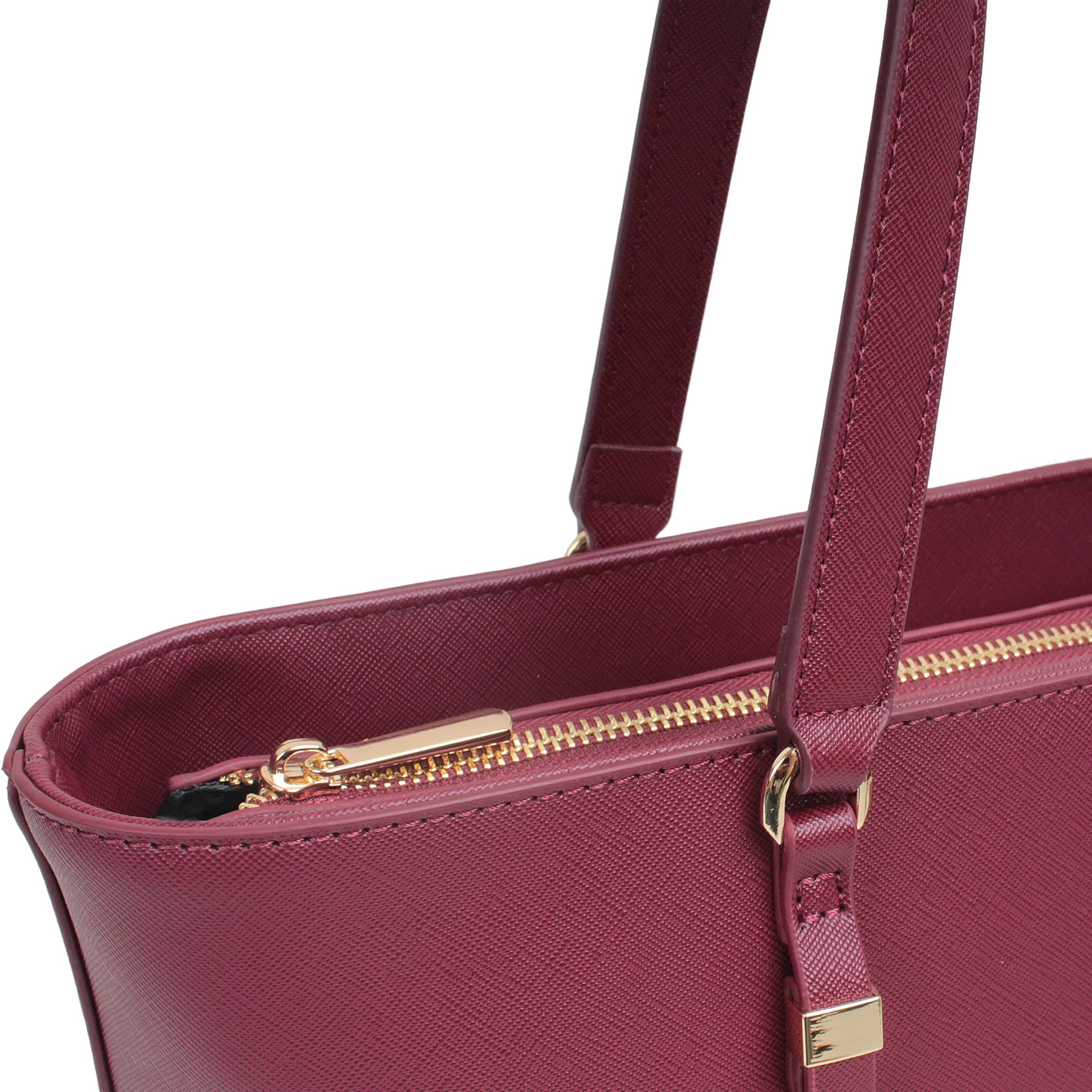 Cartera tote Vera para mujer color vino