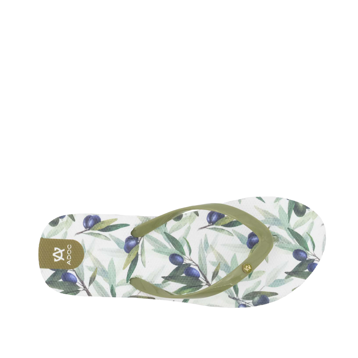 Sandalias flats Ginny para mujer color olivo