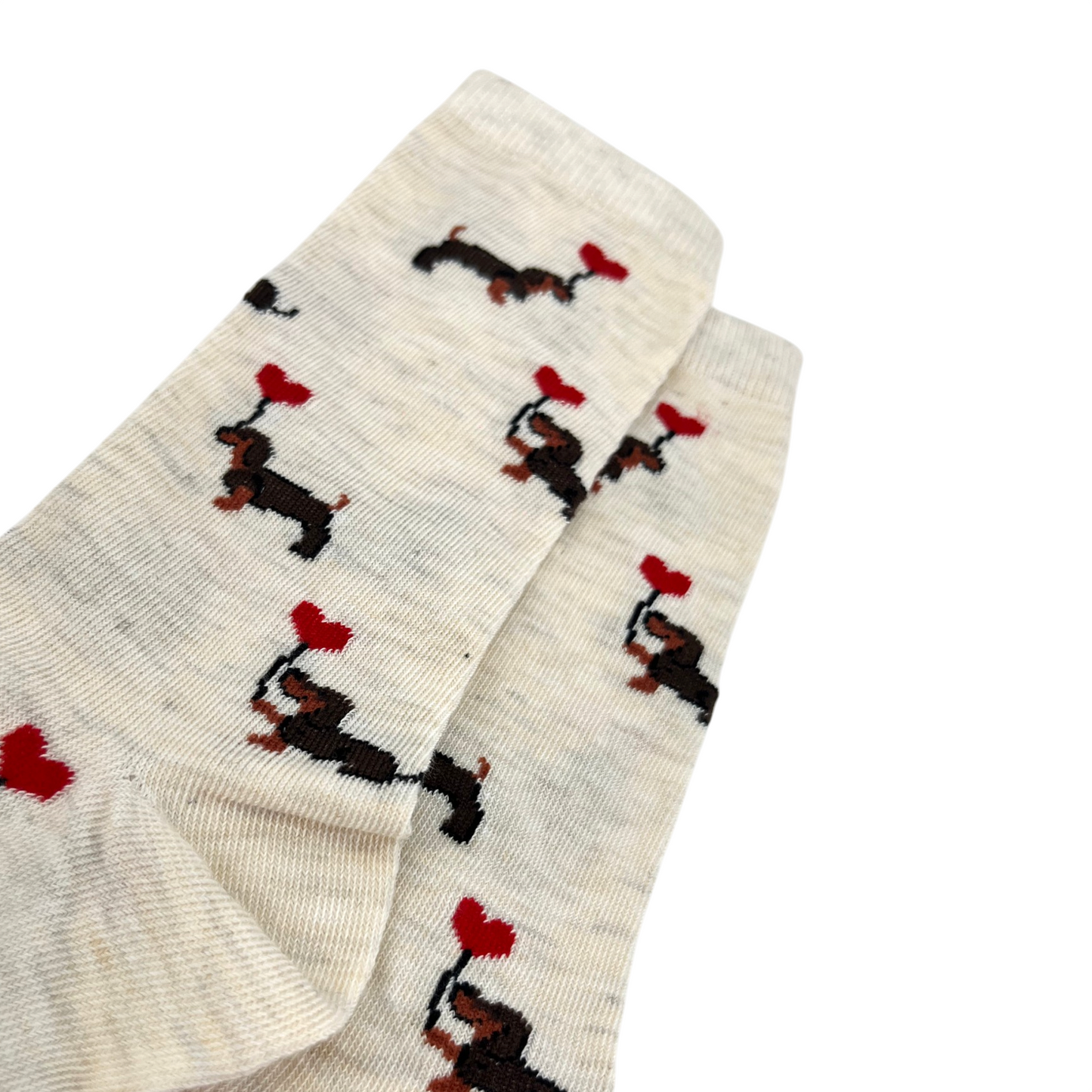Calcetines Dog Love para mujer color gris