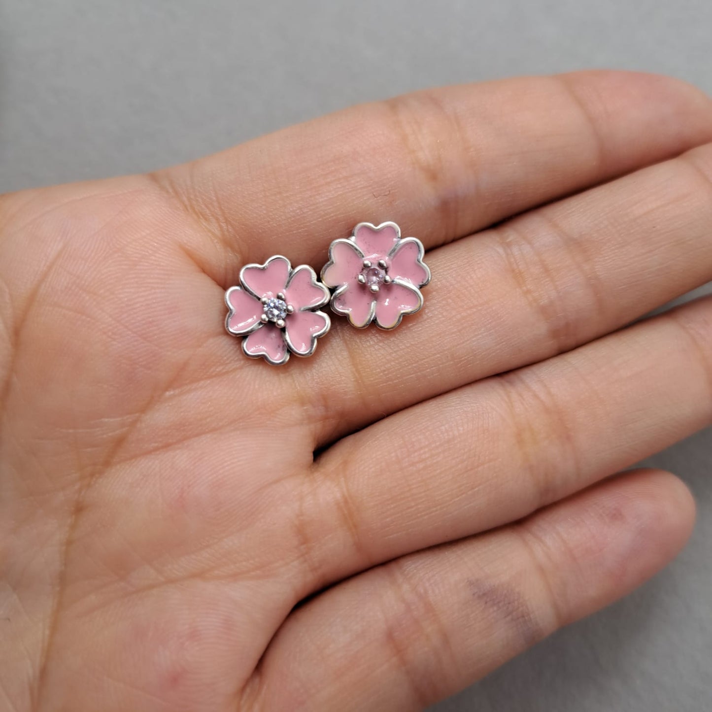 Arete Flor Plata S925