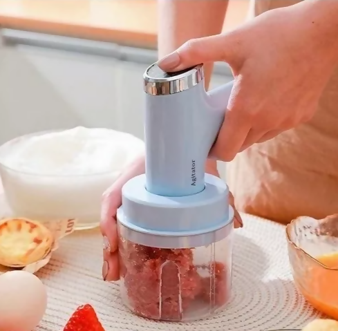 Batidor y picador de verduras doble función