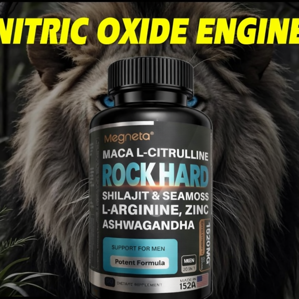 ROCK HARD/ Ashwagandha MACA + L-Arginine, Zinc, Shilajit