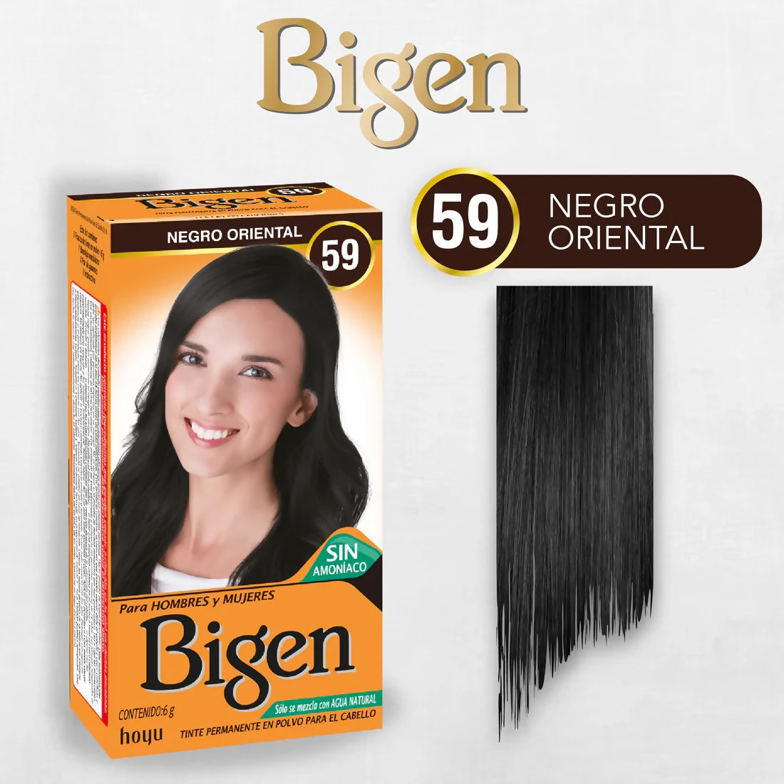 TINTE BIGEN EN POLVO Tinte No. 59 - Negro Oriental