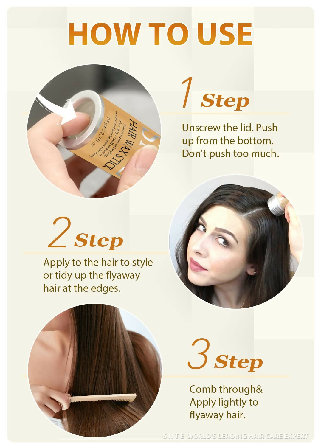 Barra de cera para el cabello