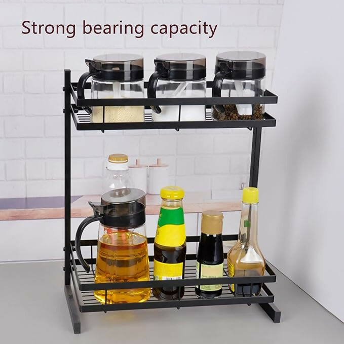 Organizador de cocina de dos niveles para especieros