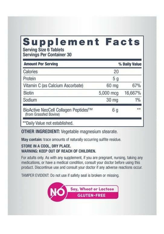 Colágeno con Biotina + Vitamina C