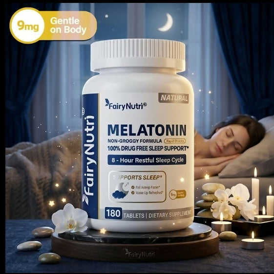 🌙 ¡DUERME MEJOR, DESPIERTA CON MÁS ENERGÍA! 🌙/ MELATONINA DE 9 MG