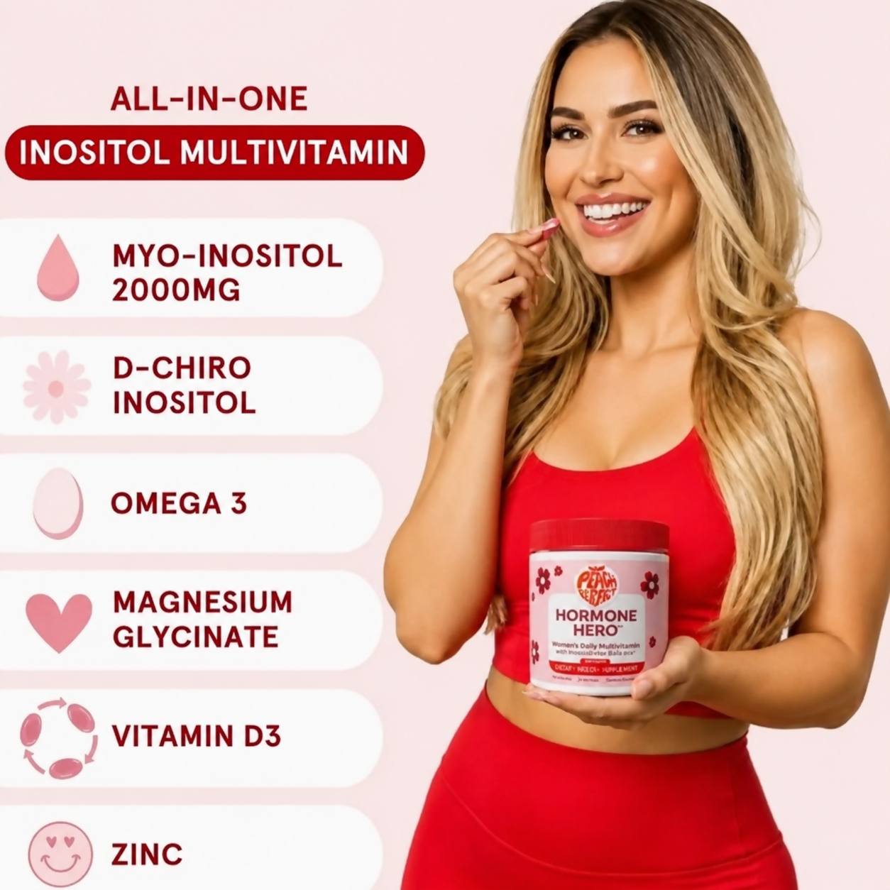 Myo-INOSITOL 2,000 MG con MULTIVITAMÍNICO PARA LA FERTILIDAD FEMENINA ✨