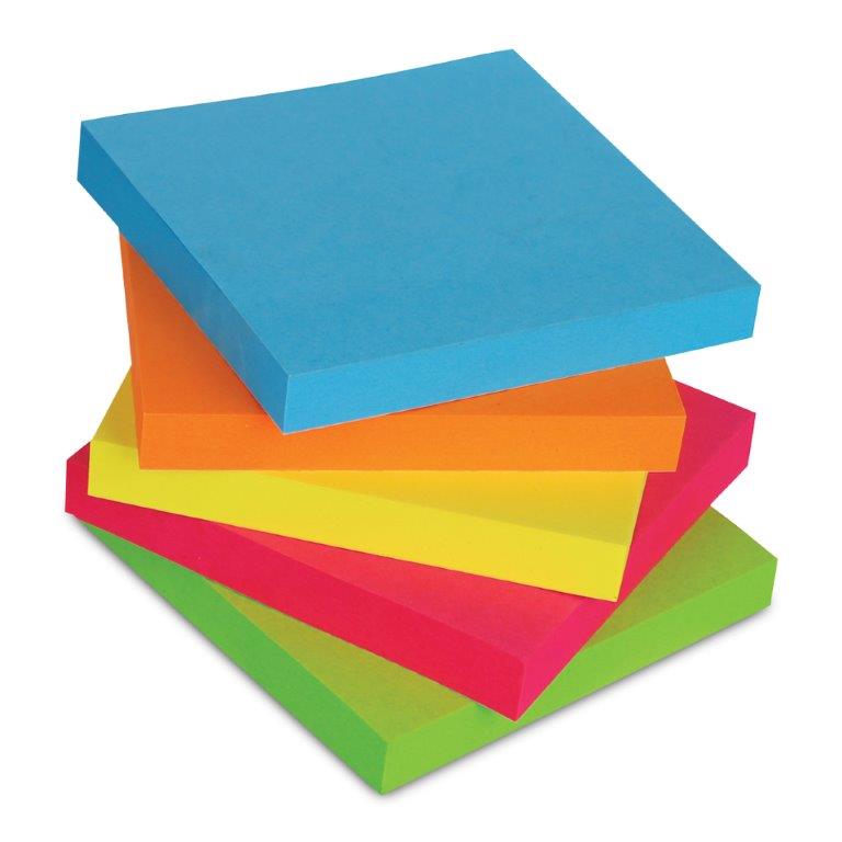PAQUETE DE 5 POST IT 3X3 STICKN