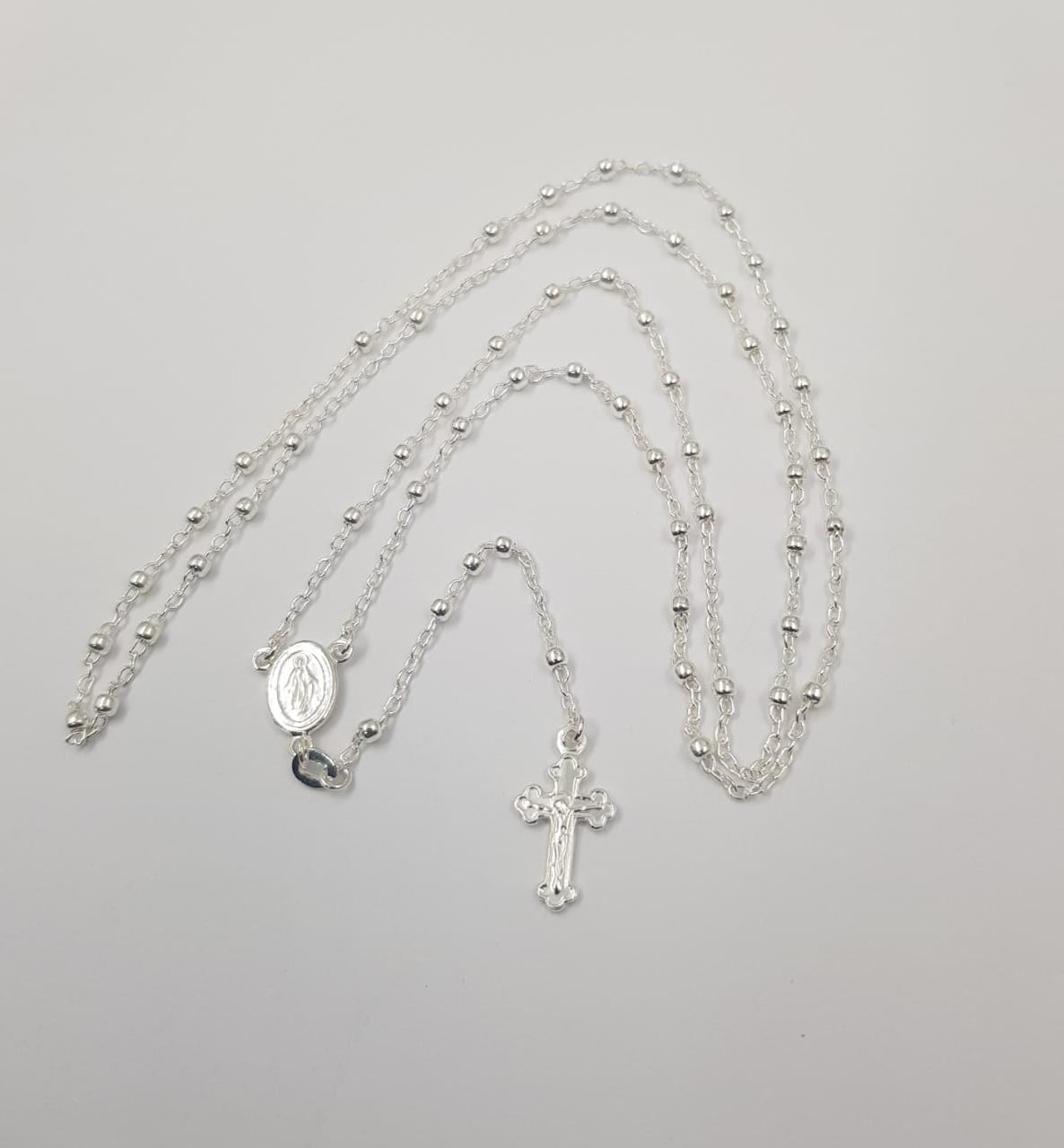 CADENA ROSARIO 62CM PLATA 925 CADROSC01