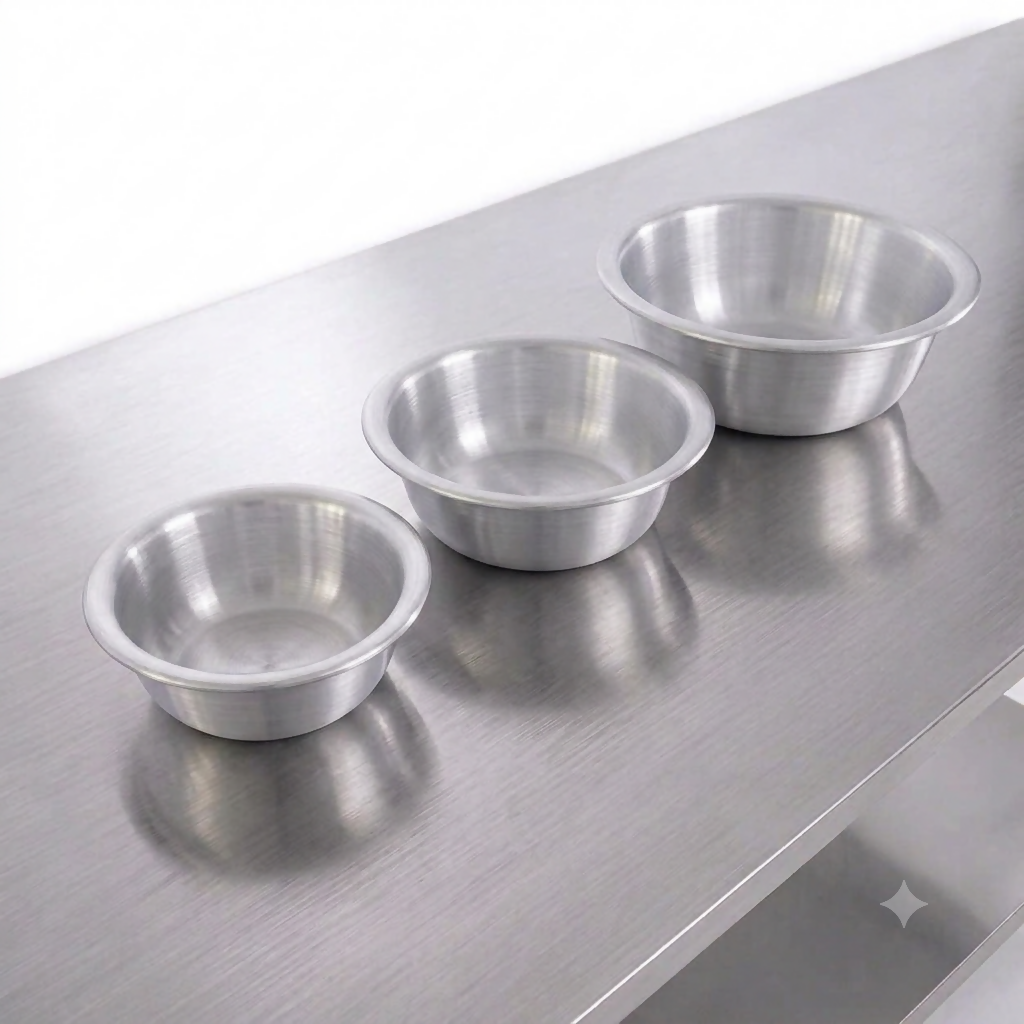 Set de 3 recipientes de aluminio
