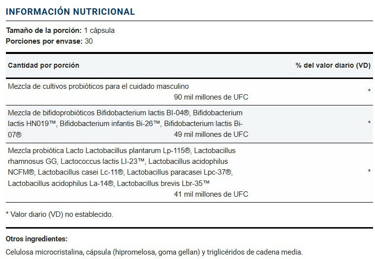 Probiótic Men`s Complete