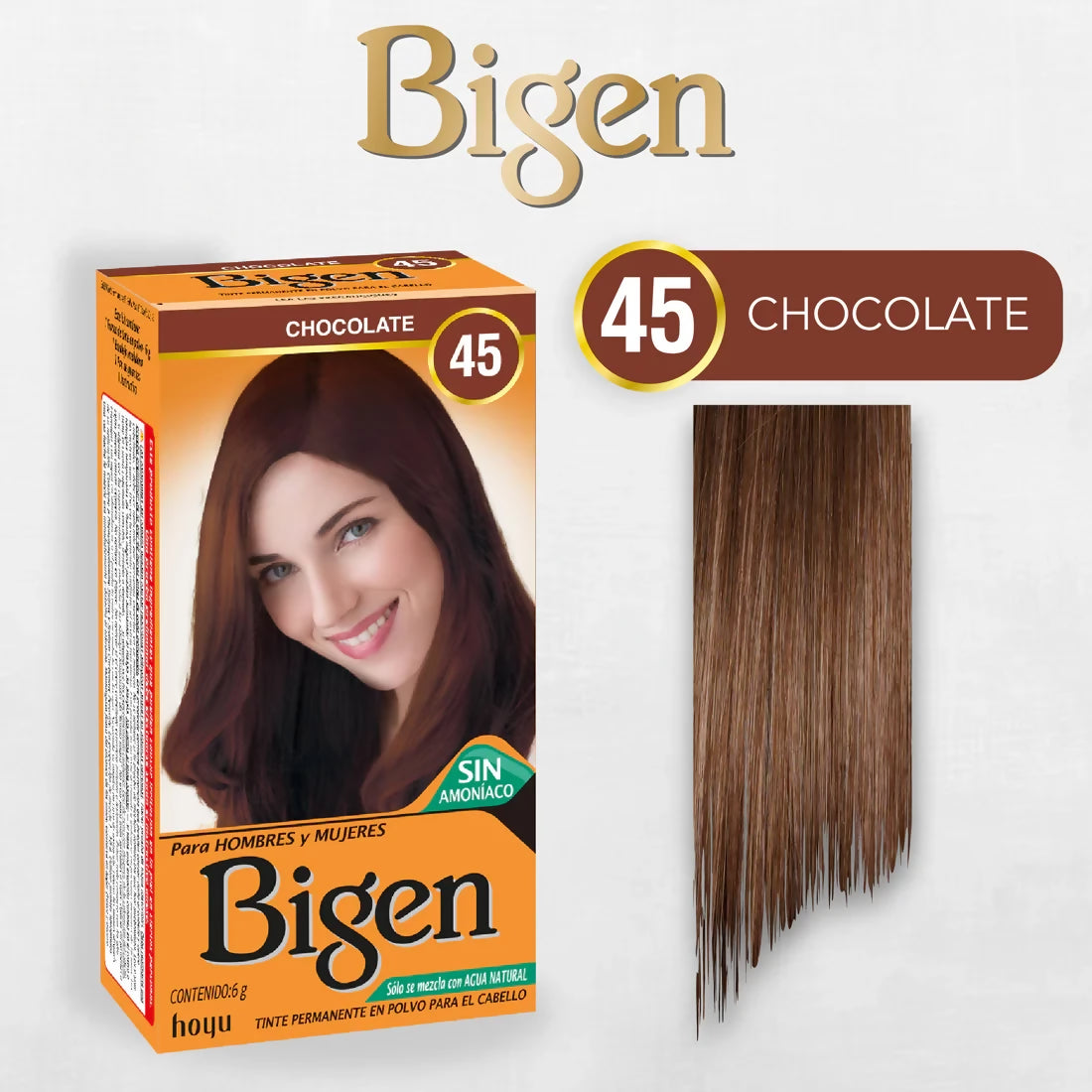 TINTE BIGEN EN POLVO Tinte No. 45 - Chocolate