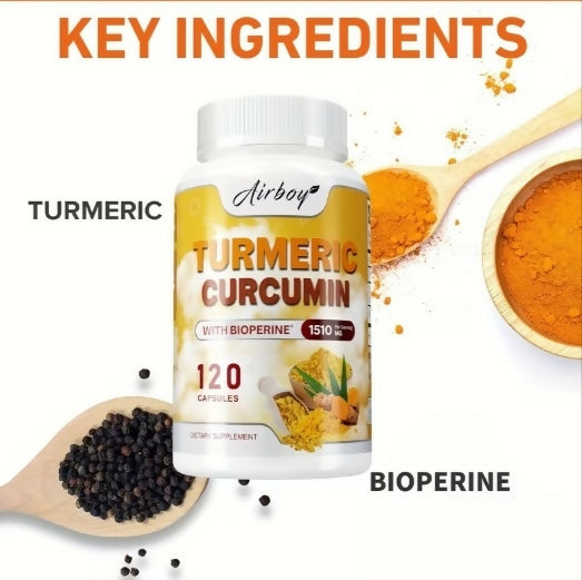 CÚRCUMA CON CURCUMINA + BIOPERINA 🌿
