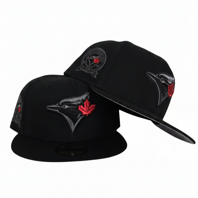 Gorra Toronto Blue Jays Black & Red Maple Leaf 59FIFTY