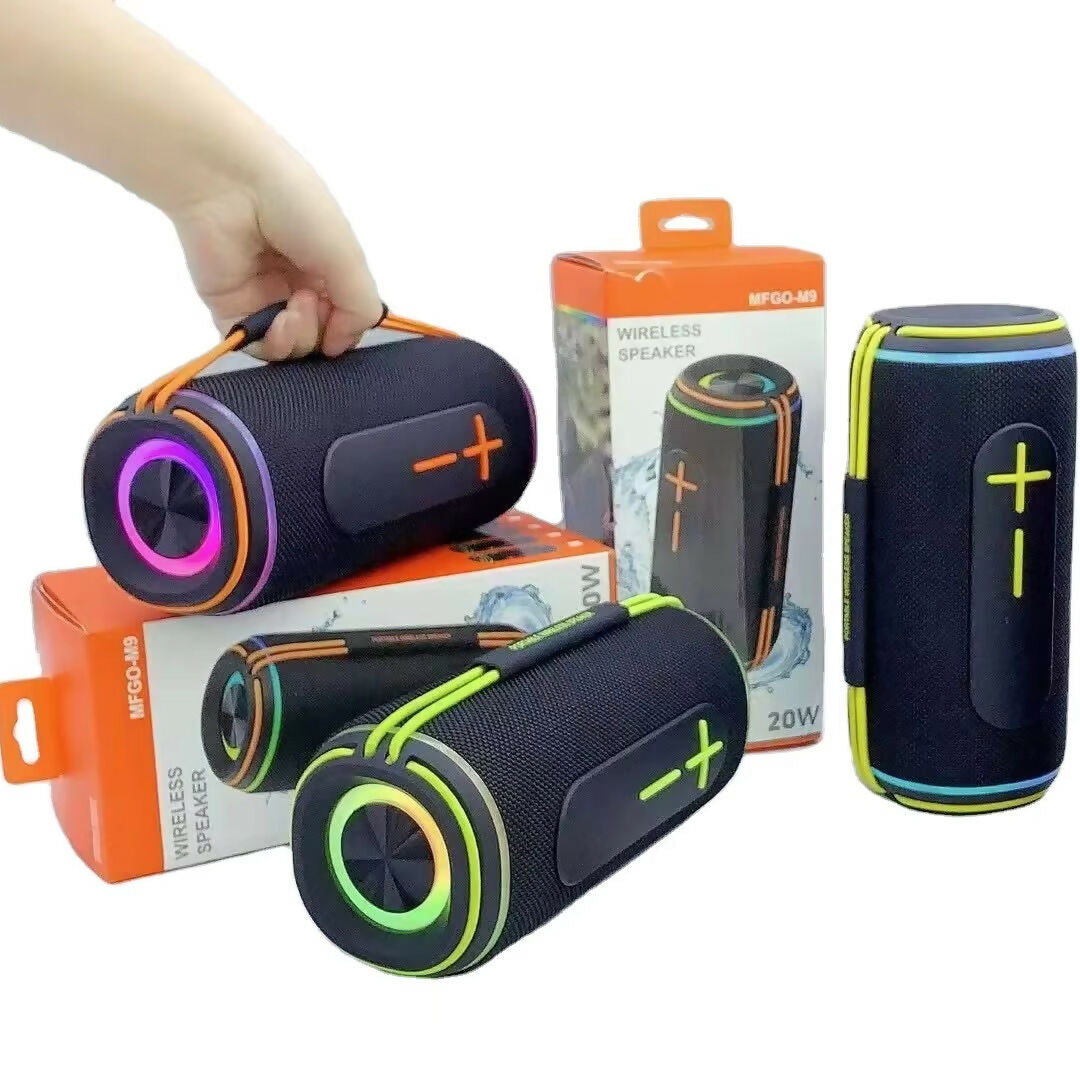 Bocina Bluetooth Portátil MFGO-M9 20W | Bluetooth 5.3 | Outdoor | Resistente a Salpicaduras IPX6 |