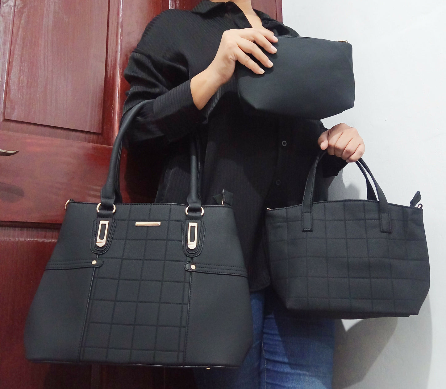 Set de cartera necklace #4261 negro