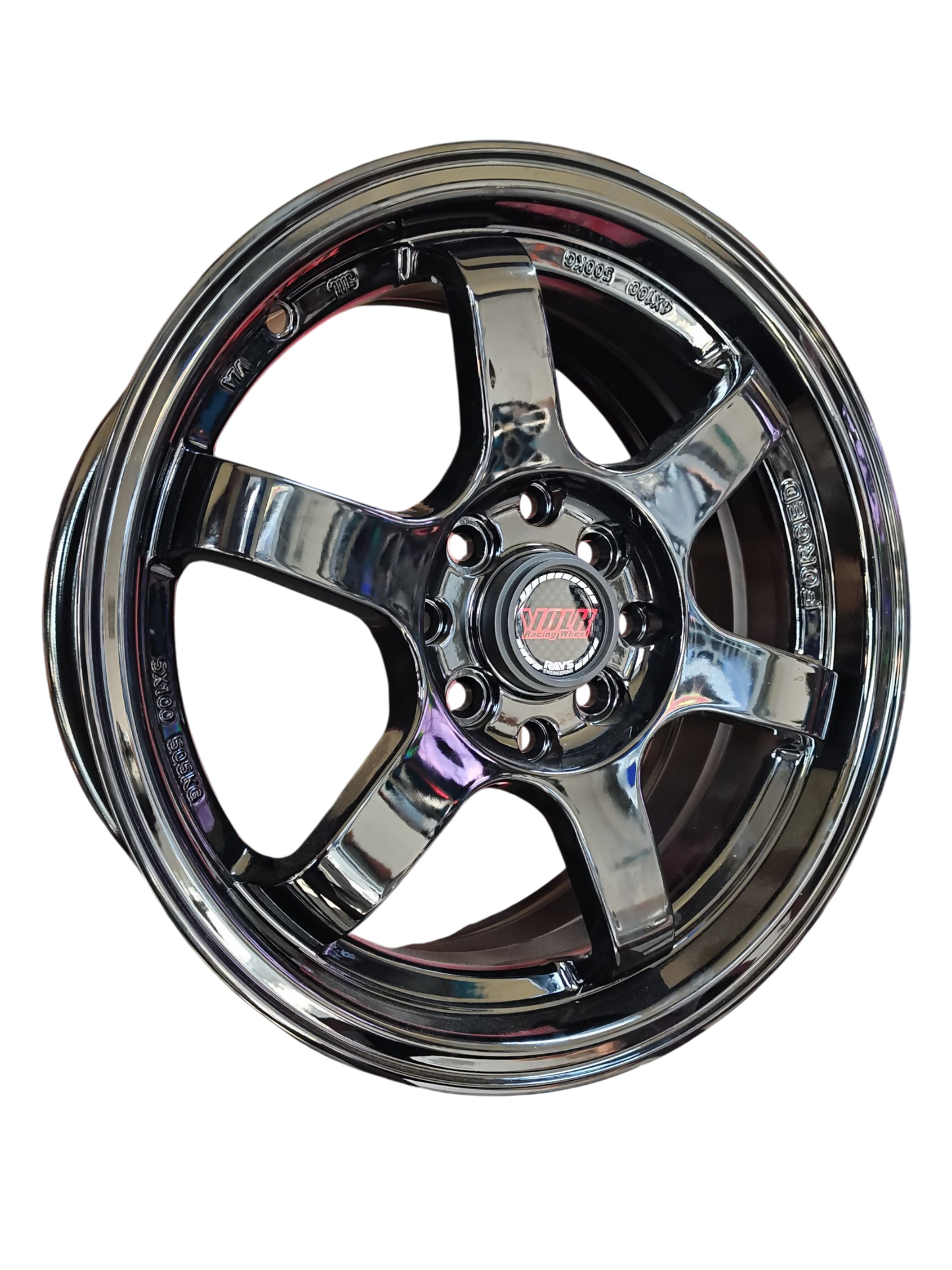 4 RINES 15 RAYS TR37 NEGRO BRILLANTE