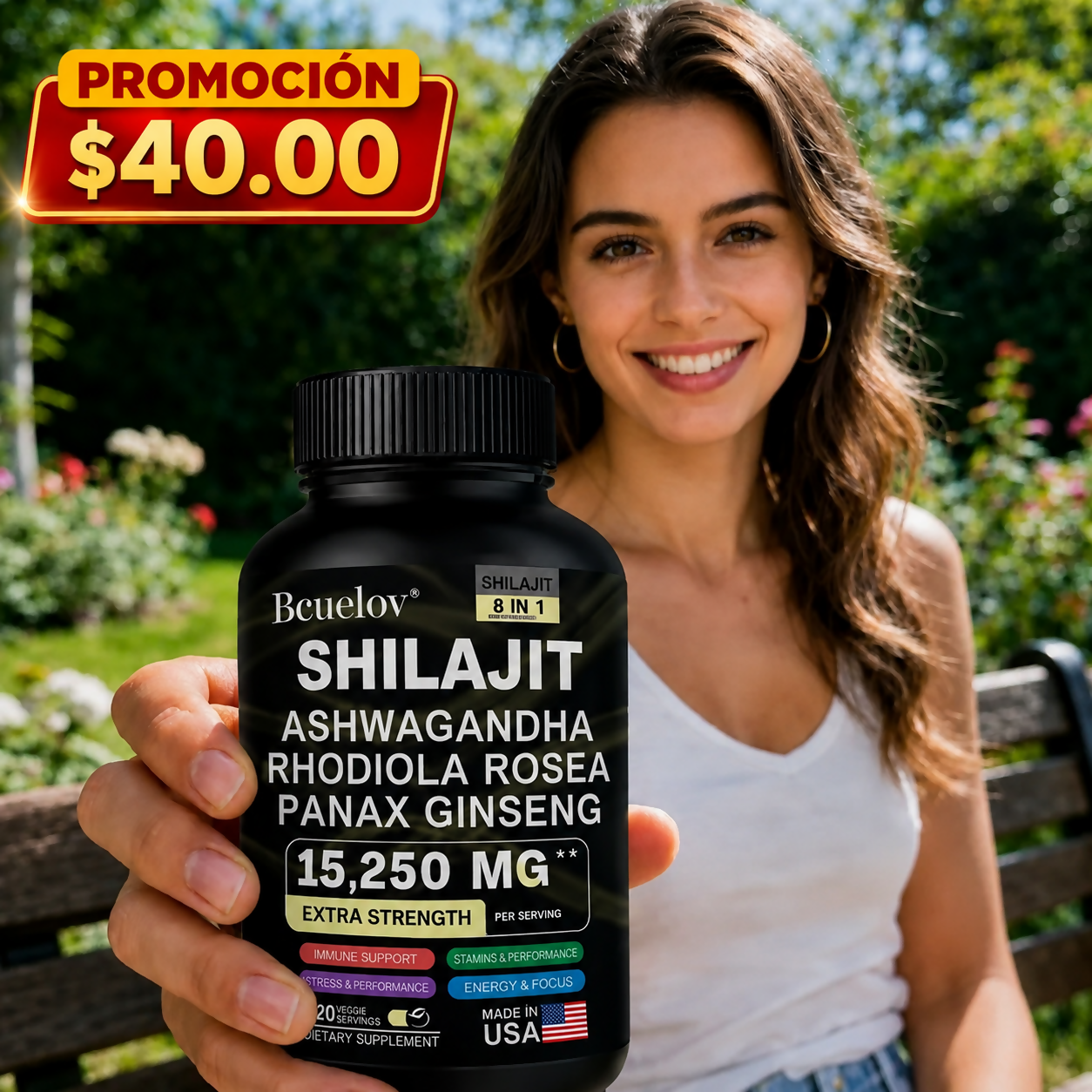 SHILAJIT 15,250 MG / 8 en 1
