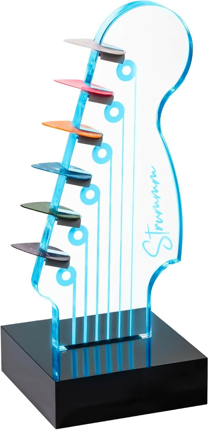 Soporte para púas de guitarra iluminado