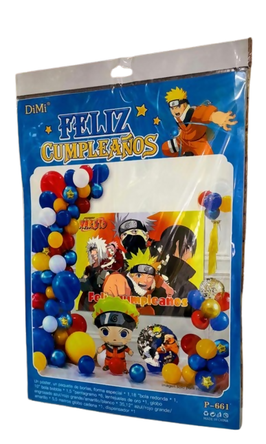 SET DE GLOBOS NARUTO