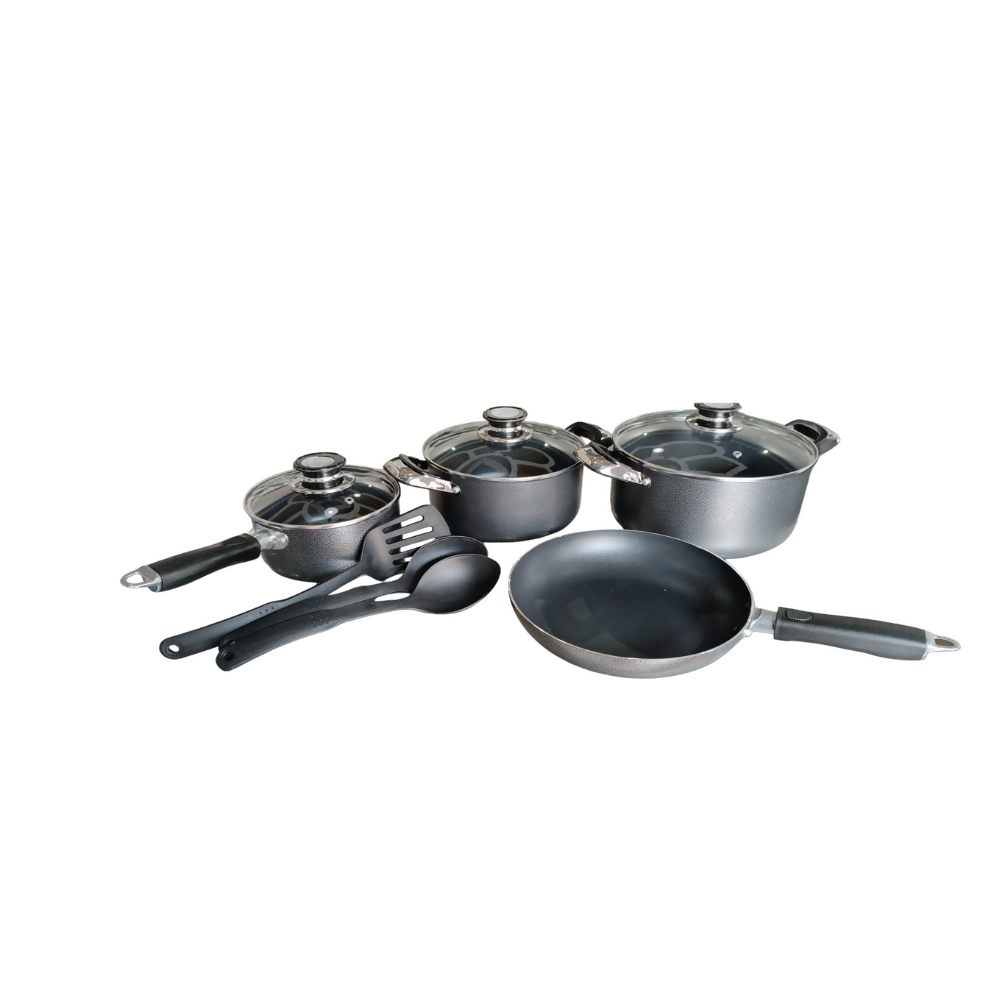 SET DE OLLAS Y SARTEN ANTIADHERENTE 10 PIEZAS
