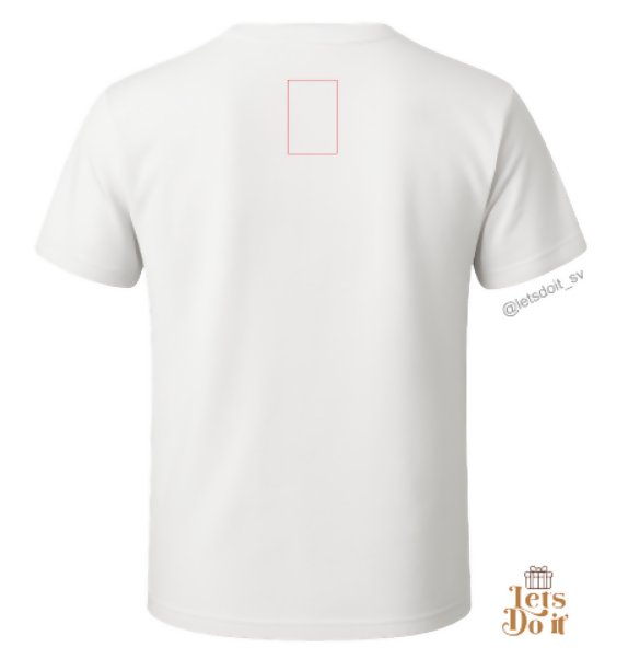 Camisa personalizable pequeño atras