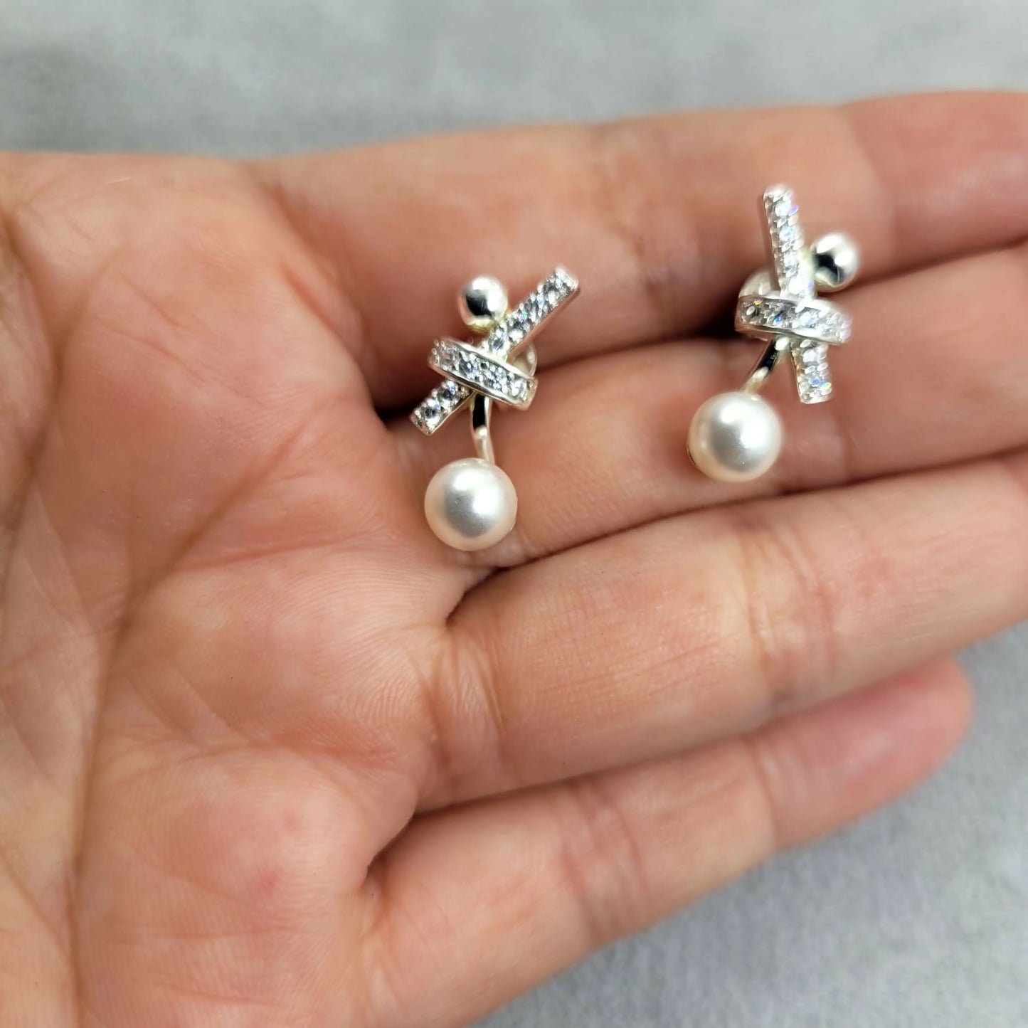 Aretes plata perla plata 925 aret05
