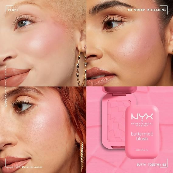Rubor en Polvo NYX Buttermelt Powder Blush - Tono Butta Together