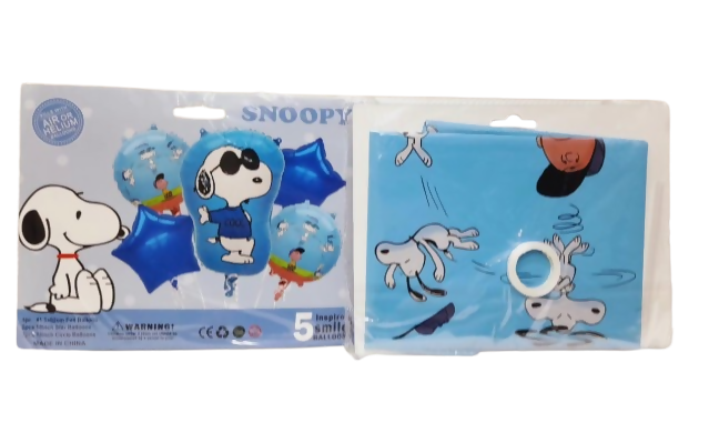 SET DE GLOBOS SNOOPY