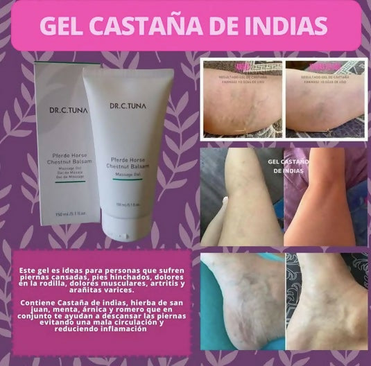 GEL DE MASAJES CASTAÑAS DE INDIA