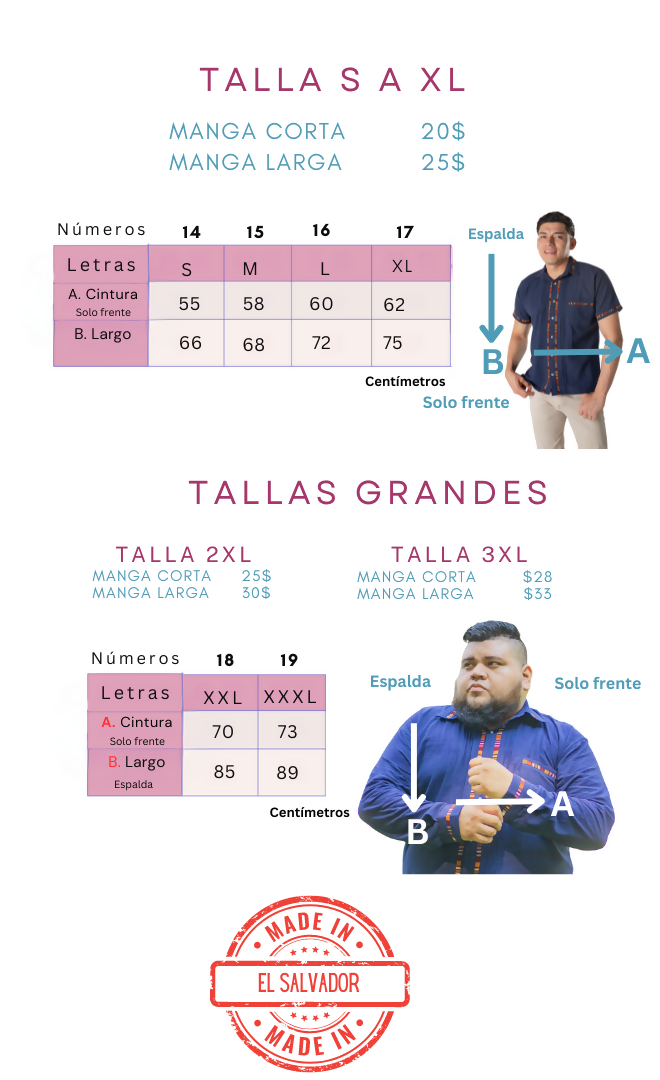 tallas guayaberas(2)