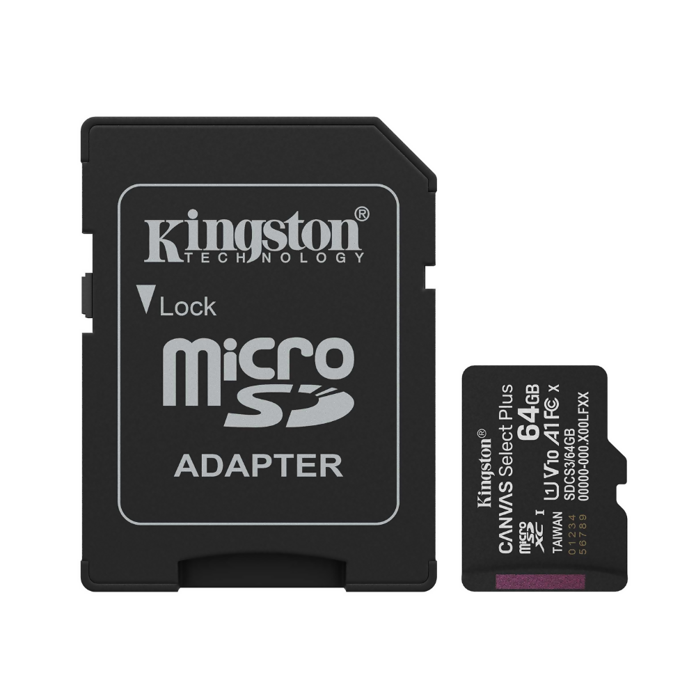 Memoria microsd 64GB kingston canvas select plus
