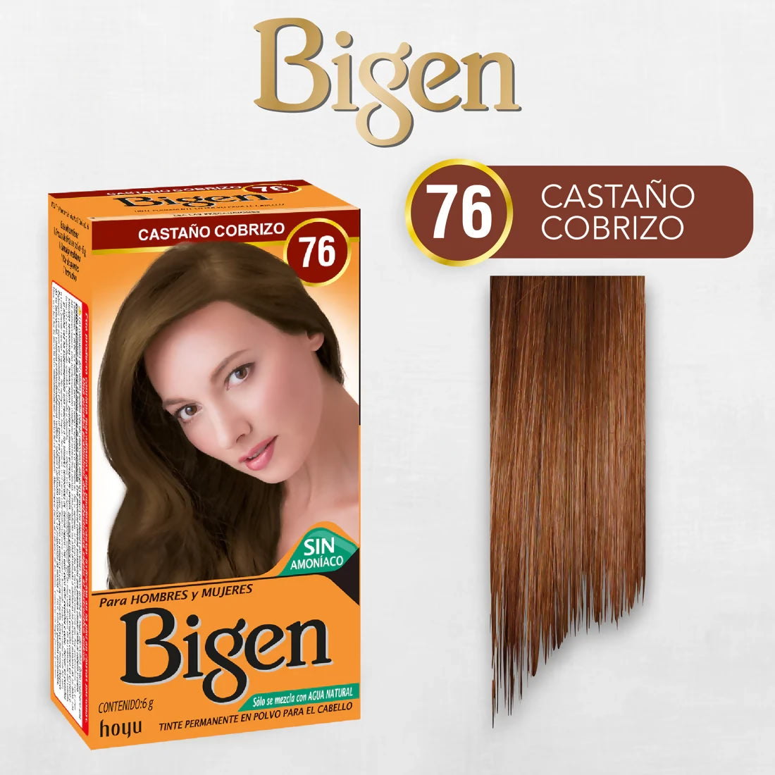 TINTE BIGEN EN POLVO Tinte No. 76 - Cobrizo