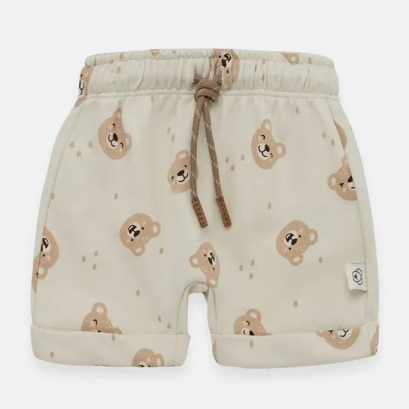 Conjunto para bebé de 2 piezas mameluco y short de ositos