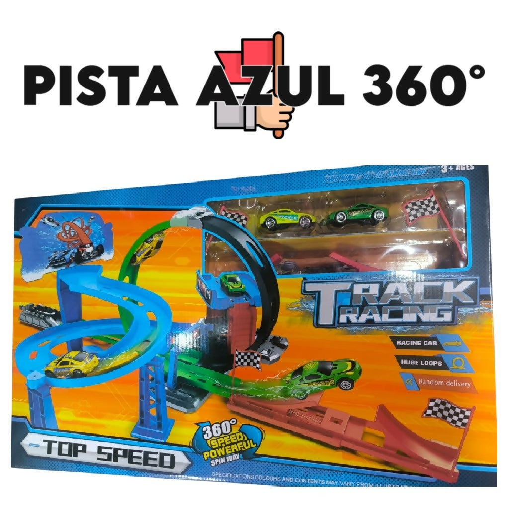 PISTA AZUL DE CARRERAS 360°