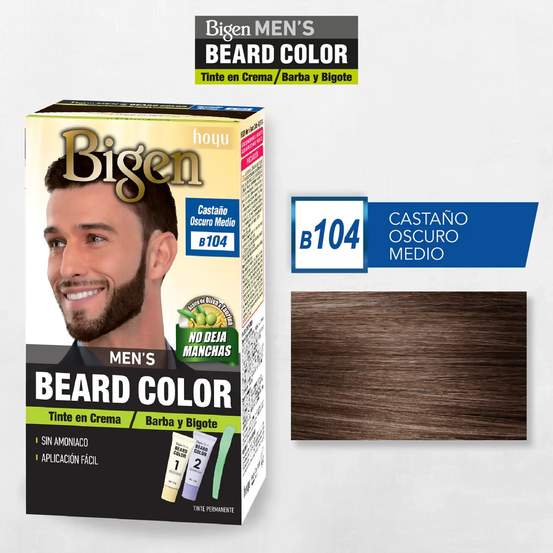 Tinte Men´s Barba No. B104 - Castaño Oscuro Medio (BIGEN)