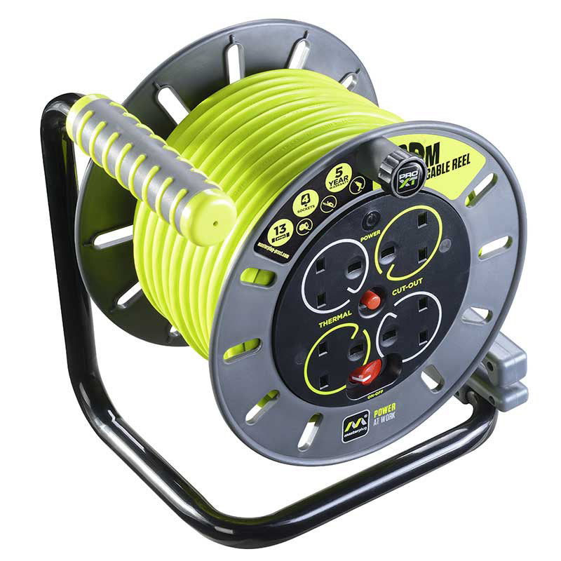 EXTENSION 20MTS RETRACTIL 11AMP 4T 3-14