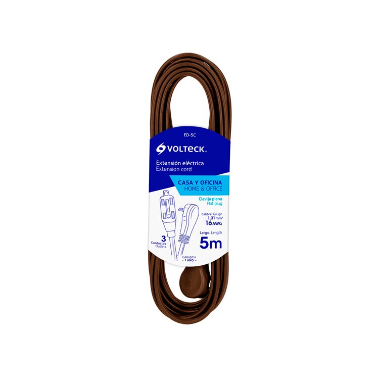 EXTENSION 5MTS CAFE 16 AWG VOLTECK